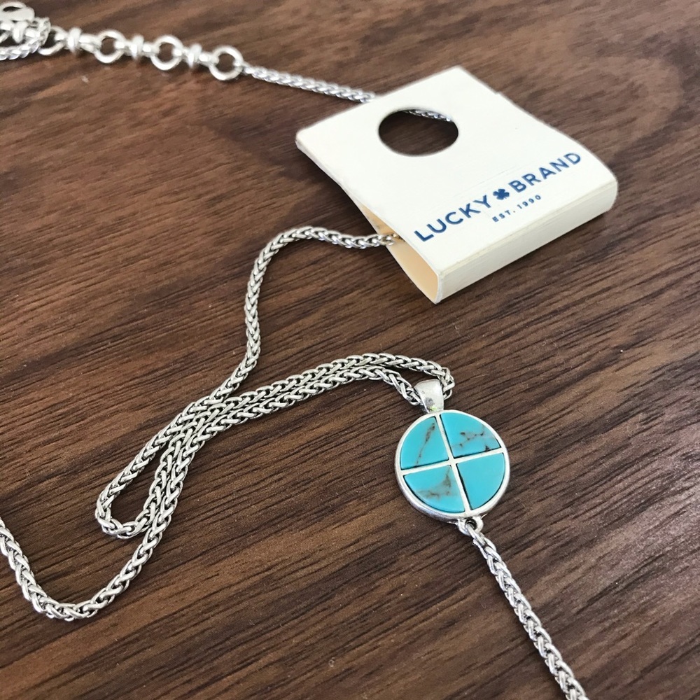 Lucky Brand dangling turquoise necklace